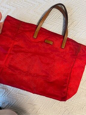 Gucci Guccisima Red Tote